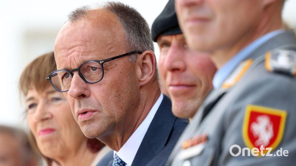Konkrete Bedrohungen sind keine Fiktion, sondern bereits Alltag auch in Deutschland, warnt Bundeskanzler Friedrich Merz (CDU). Bild: Christoph Reichwein/dpa