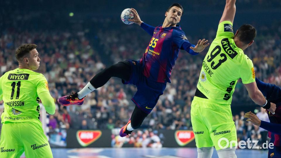 Rekordsieger Barcelona zeigte sich gegen die Füchse Berlin dominant. Bild: Marius Becker/dpa