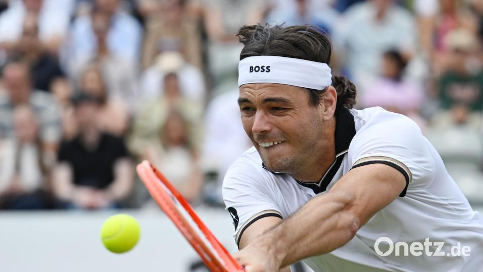 Taylor Fritz verpasste den zweiten Stuttgart-Titel nach 2025. Bild: Marijan Murat/dpa