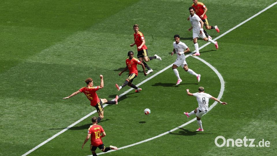 Ashour trifft vor der Pause zur Führung. Bild: Maddy Grassy/AP/dpa