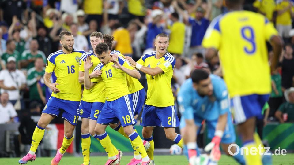Yasin Ayari ließ Schweden schon früh jubeln. Bild: Addison Simmons/AP/dpa