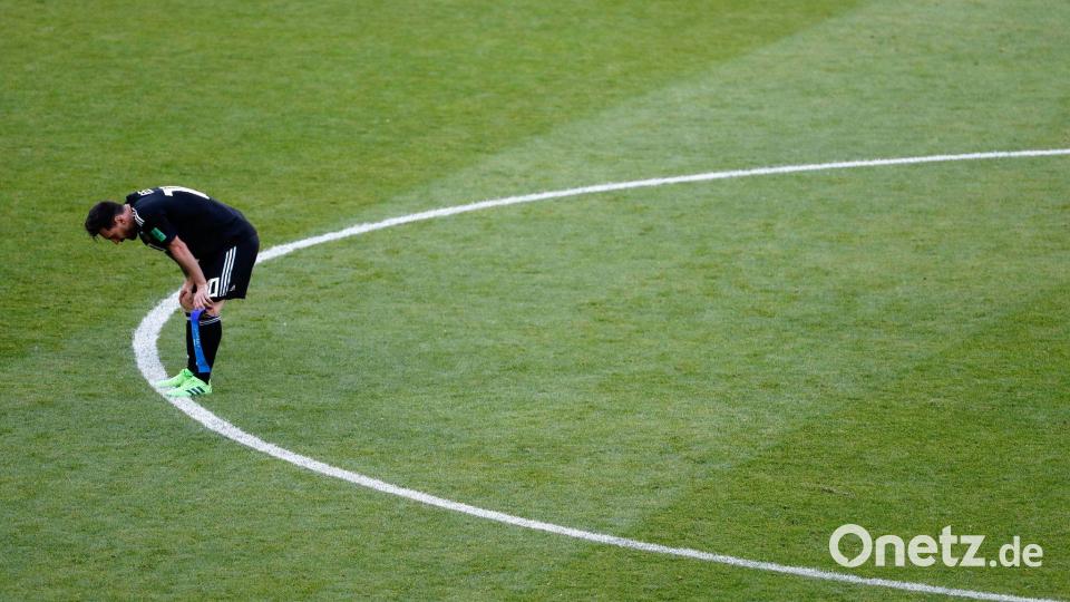 Der Auftritt 2018 von Messi mit Argentinien bei der WM in Russland war der Tiefpunkt. (Archivbild) Bild: Rebecca Blackwell/AP/dpa