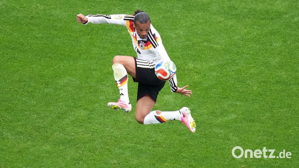 Leroy Sané wartet weiter auf sein erstes Tor bei einem großen Turnier. Bild: Eric Smith/AP/dpa
