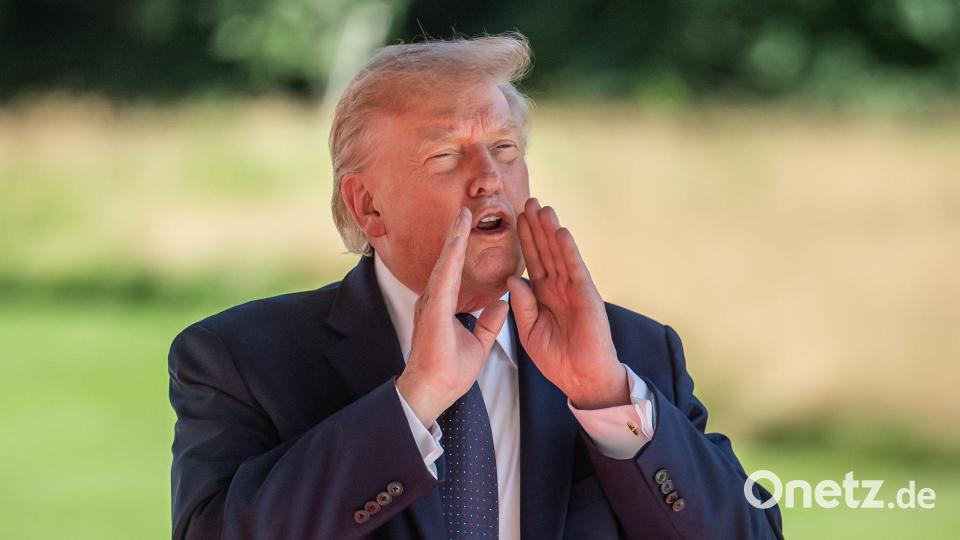 Ankunft in Evian: Donald Trump stößt zum G7-Gipfel – Auftakt am Genfersee Bild: Michael Kappeler/dpa-Pool/dpa