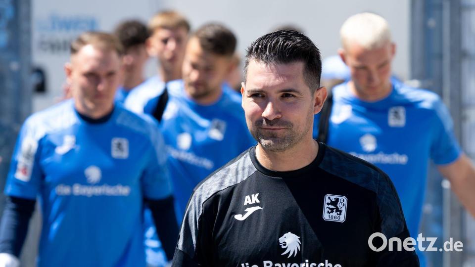 U21-Trainer Alper Kayabunar leitet vorerst das Training der „Löwen“. Bild: Sven Hoppe/dpa