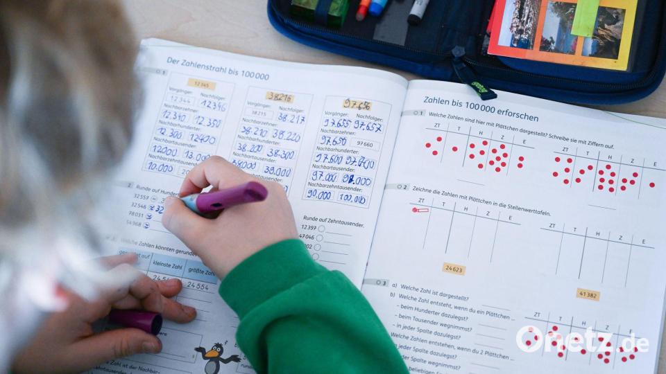 Lernen ist für einige Kinder in der Schule gar nicht so einfach. (Symbolbild) Bild: Bernd Weißbrod/dpa