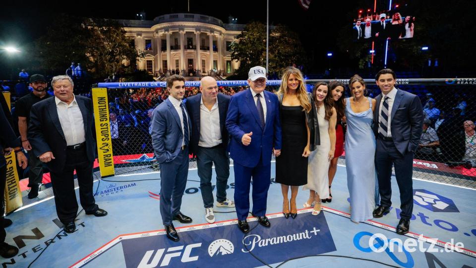Das UFC-Event vor dem Weißen Haus war umstritten. Bild: Evan Vucci/Pool Reuters/AP/dpa