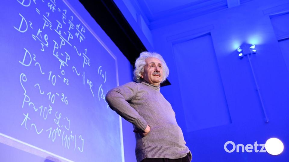 Vom Physiker und Genie Einstein ist jetzt eine Widmung aufgetaucht. (Archivbild) Bild: Jens Kalaene/dpa