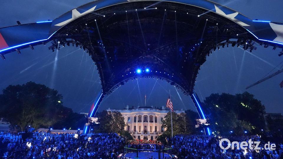 Die gewaltige Kuppelkonstruktion namens „The Claw“ (die Kralle) lässt sogar das Weiße Haus klein wirken. Bild: Alex Brandon/AP/dpa