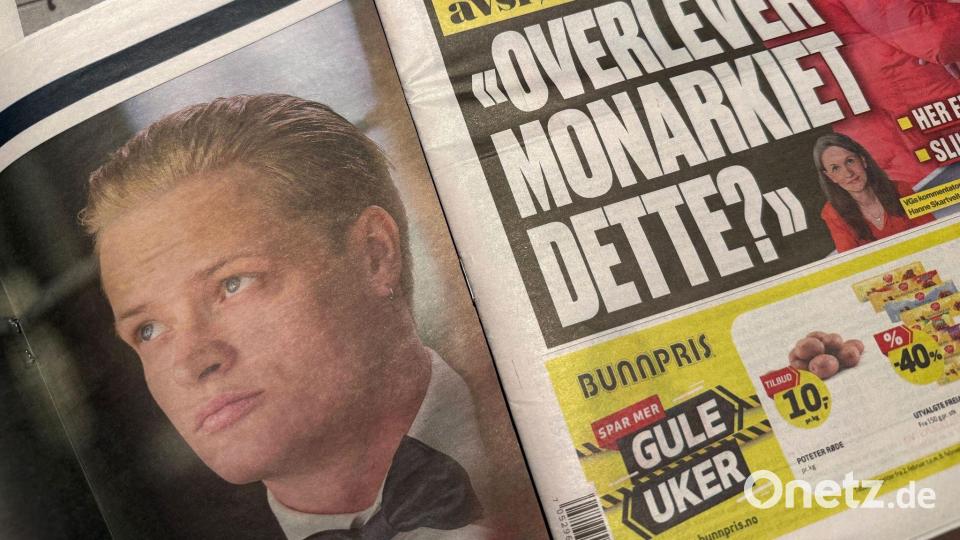 Seit Monaten sind Marius Borg Høiby und seine Mutter Mette-Marit Gegenstand der norwegischen Boulevardpresse. (Archivbild) Bild: Julia Wäschenbach/dpa