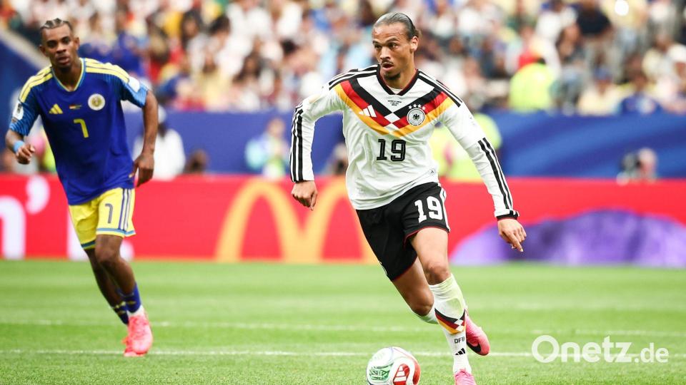 Leroy Sané wartet auf sein erstes Turniertor. Bild: Christian Charisius/dpa