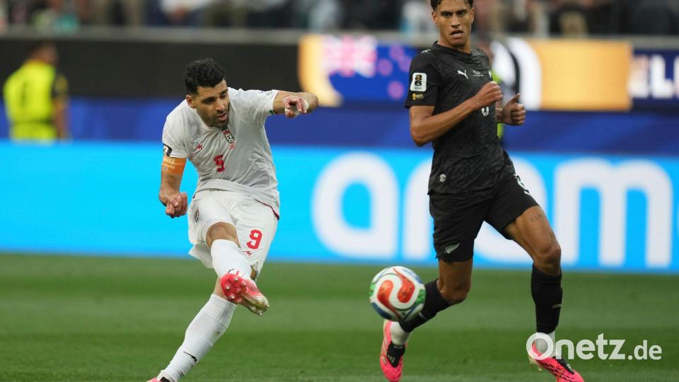 Kapitän Taremi hatte nach dem Spiel zwei Botschaften, die ihm wichtig waren. Bild: Andre Penner/AP/dpa