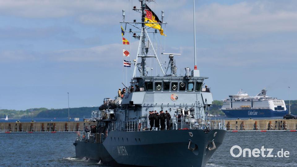 Sollte Deutschland sich an einer Militärmission beteiligen, gehört das Minenjagdboot Fulda zum deutschen Beitrag. Bild: Marcus Golejewski/dpa