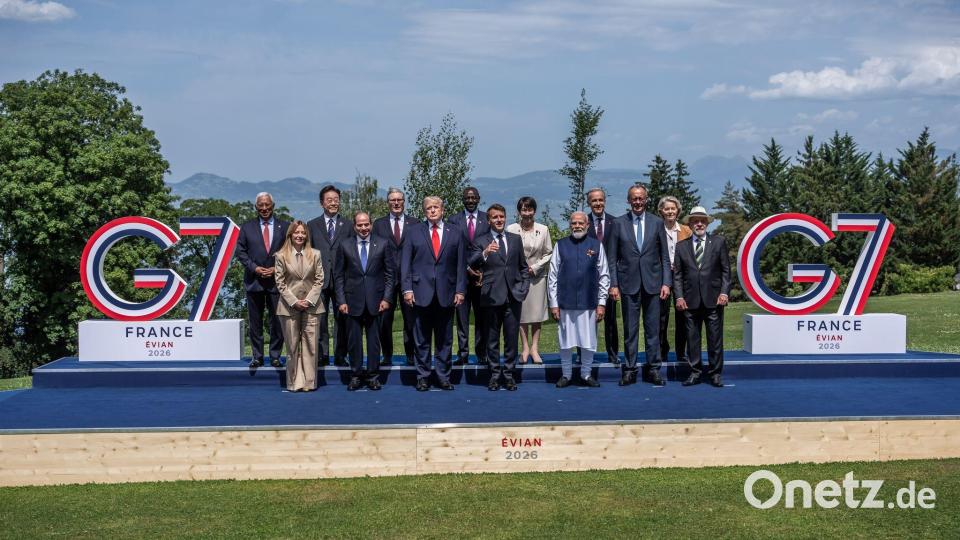 Gute Stimmung bei einem G7-Gipfel mit Trump. Das gab es lange nicht. Bild: Michael Kappeler/dpa-Pool/dpa