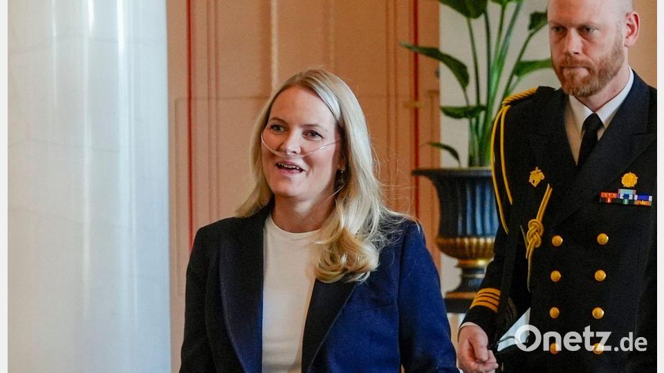 Die norwegische Kronprinzessin Mette-Marit leidet unter einer schweren Lungenfibrose. (Archivbild) Bild: Lise Åserud/NTB Pool/dpa