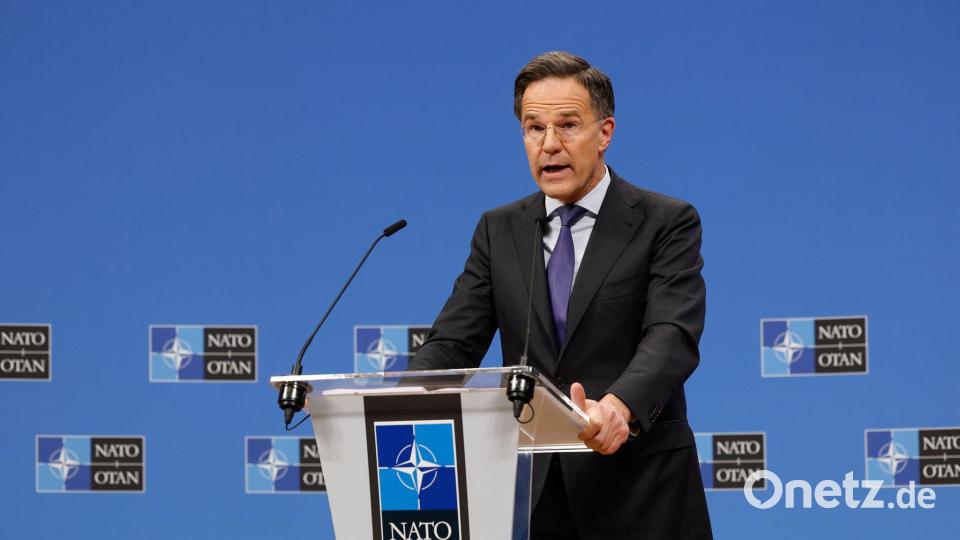 Betont die positiven Seiten der aktuellen Entwicklungen: Nato-Generalsekretär Mark Rutte. (Archivbild) Bild: Geert Vanden Wijngaert/AP/dpa
