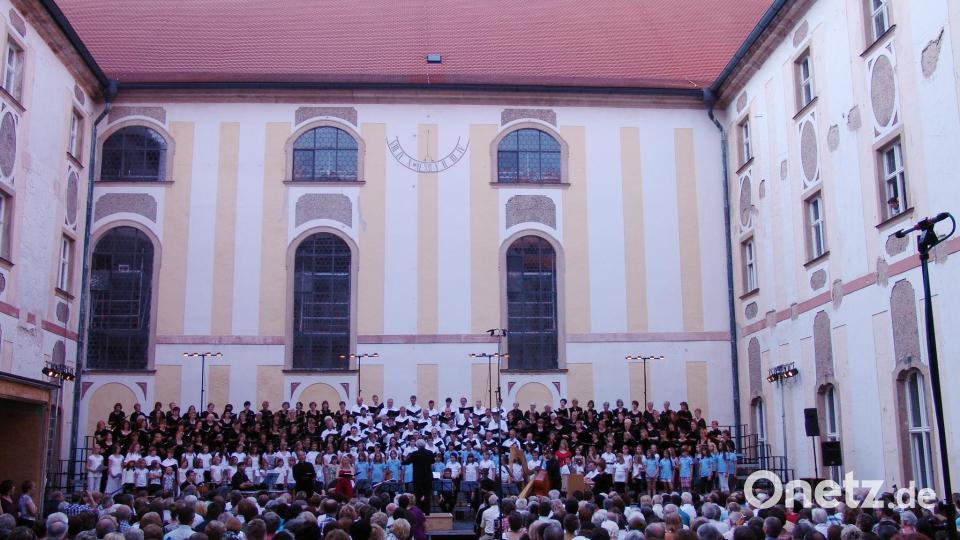 Chorfest im Kloster Speinshart mit vier Chören. Bild: Kloster Speinshart (Quelle)