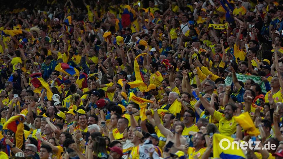 Das ehrwürdige Aztekenstadion war fest in kolumbianischer Hand. Bild: Fernando Llano/AP/dpa