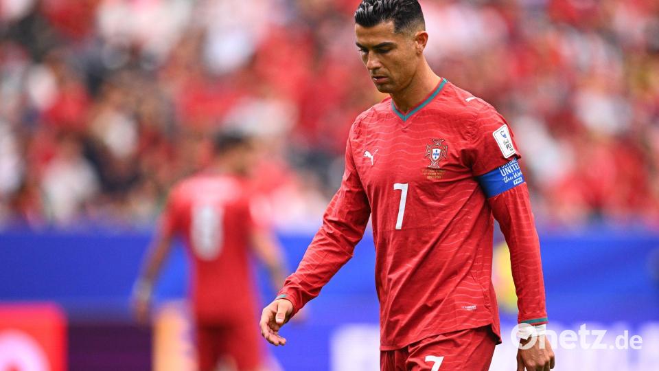 Cristiano Ronaldo kam mit Portugal nur zu einem Remis gegen die Demokratische Republik Kongo. Bild: Tom Weller/dpa