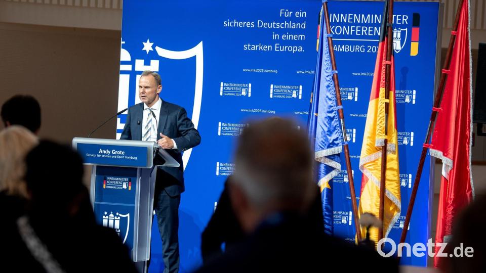Die Innenministerkonferenz von Bund und Ländern hat in Hamburg am Mittwochabend begonnen. Bild: Daniel Bockwoldt/dpa