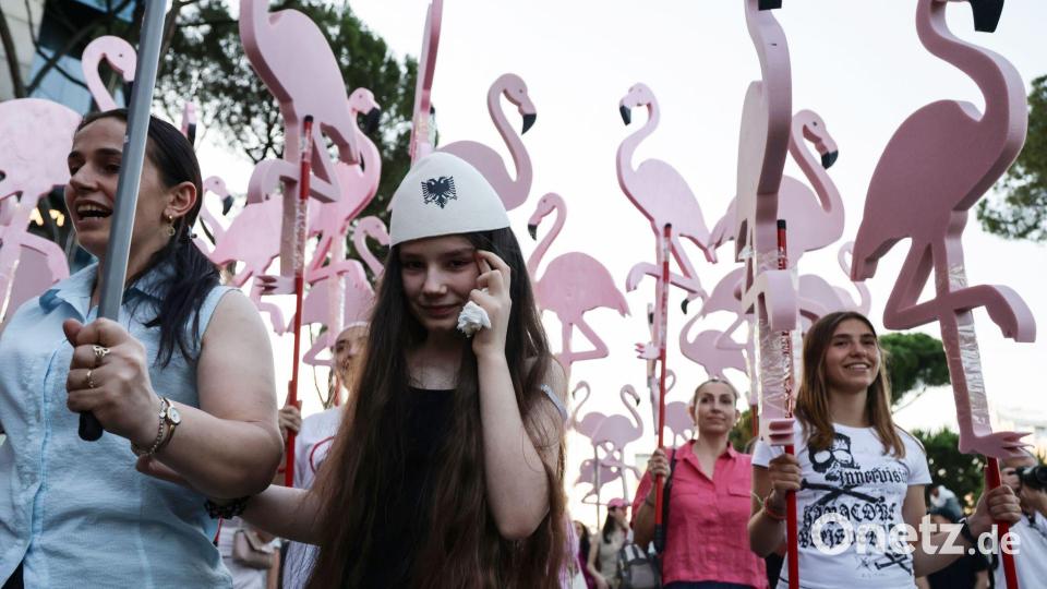 Tirana: Demonstrationen gegen geplantes Luxustourismus-Projekt gehen am 18. Tag weiter – Aktivisten fordern Stopp aus Umweltsorge Bild: Vlasov Sulaj/Jna Press/Nexpher via ZUMA Press Wire/dpa
