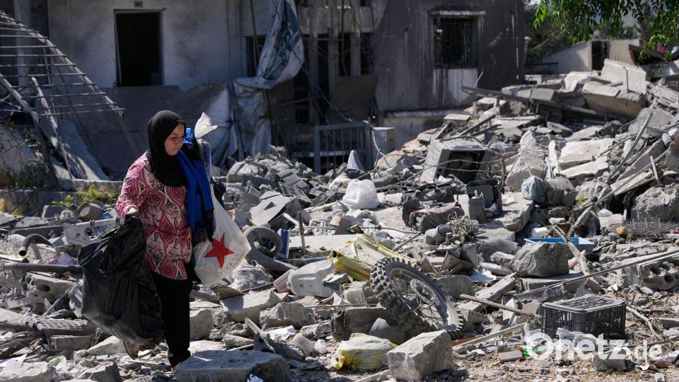 Der veröffentlichte Text des Rahmenabkommens schließt ein Ende des Kriegs im Libanon mit ein. Bild: Hussein Malla/AP/dpa