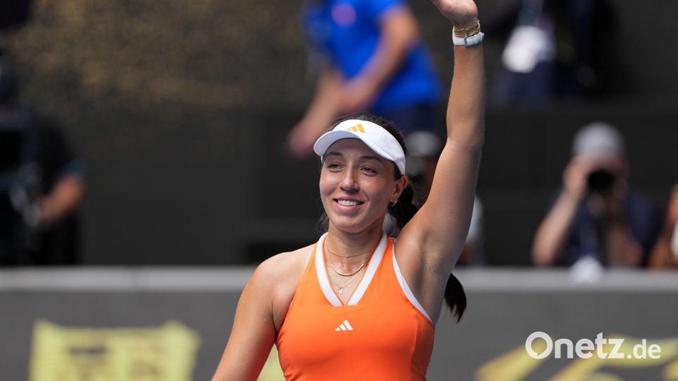 Jessica Pegula hat als erste Spielerin das Halbfinale von Berlin erreicht. (Archivbild) Bild: Aaron Favila/AP/dpa
