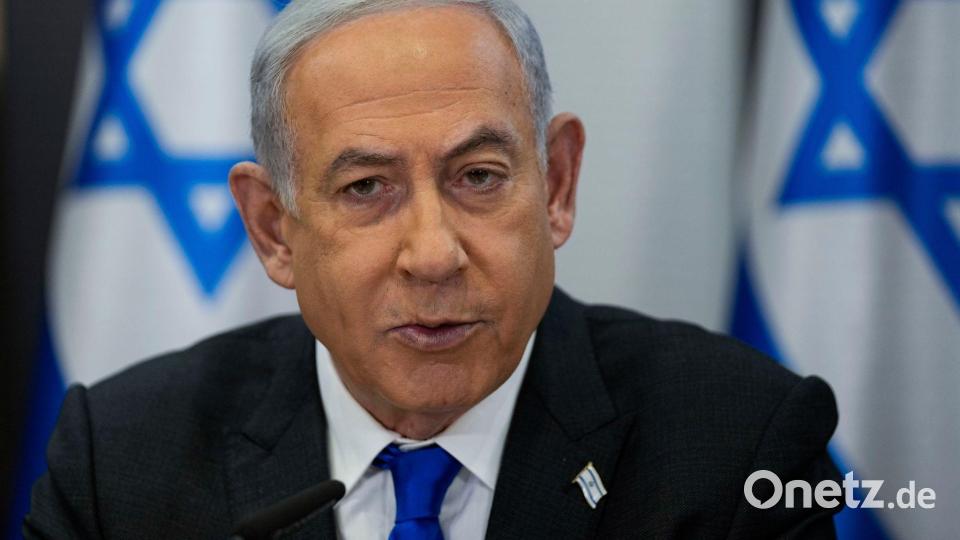 Israels Ministerpräsident Netanjahu schließt einen Truppenabzug aus dem Libanon vorerst aus. (Archivbild) Bild: Ohad Zwigenberg/AP/dpa