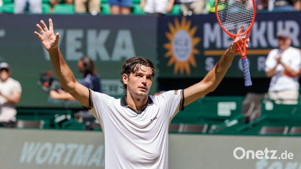 Halbfinalgegner von Zverev in Halle: Der US-Amerikaner Taylor Fritz. Bild: Friso Gentsch/dpa