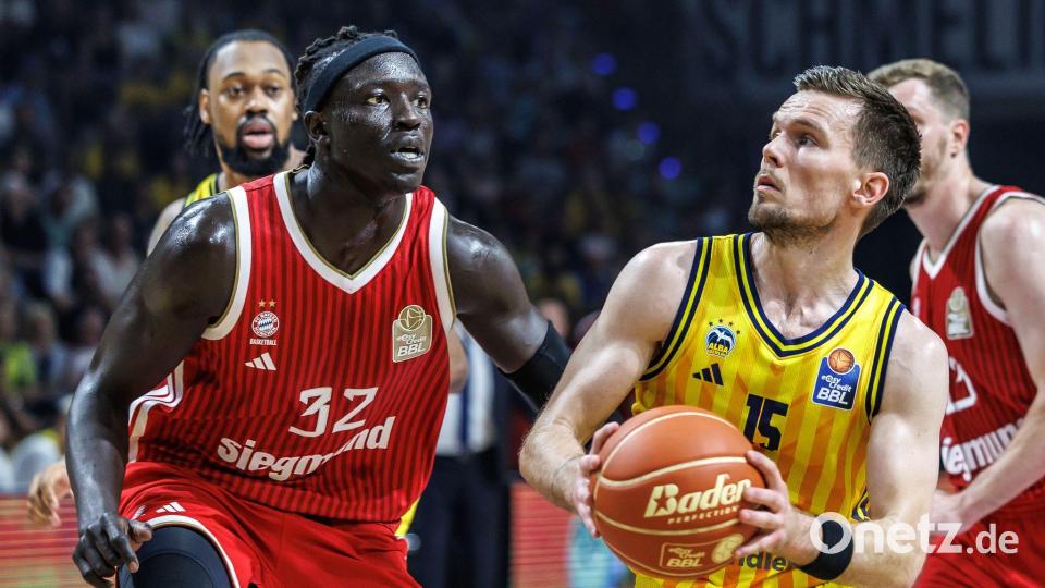 Einen heißen Kampf lieferten sich Alba Berlin und Bayern München. Bild: Andreas Gora/dpa