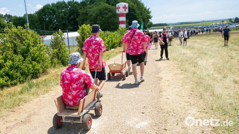 Beim Southside-Festival ist die Hitze ebenfalls ein Thema. Bild: Silas Stein/doa/dpa