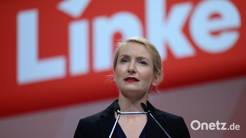 Ines Schwerdtner bewirbt sich beim Potsdamer Parteitag erneut um einen Platz in der Doppelspitze. (Archivbild) Bild: Hendrik Schmidt/dpa