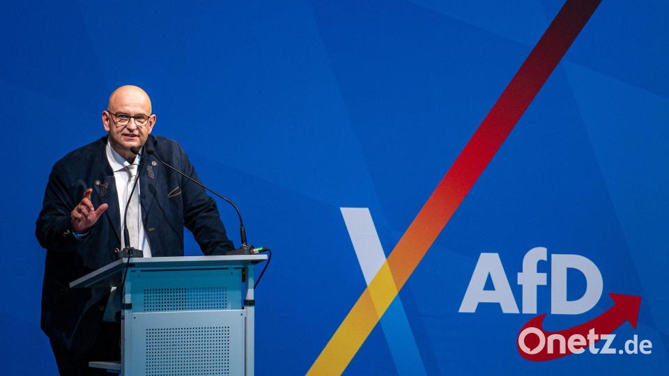 Stephan Protschka bleibt AfD-Landesvorsitzender. Bild: Armin Weigel/dpa