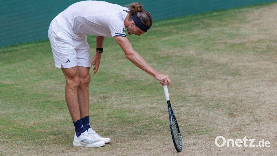 Zverev hatte massive körperliche Probleme. Bild: Friso Gentsch/dpa