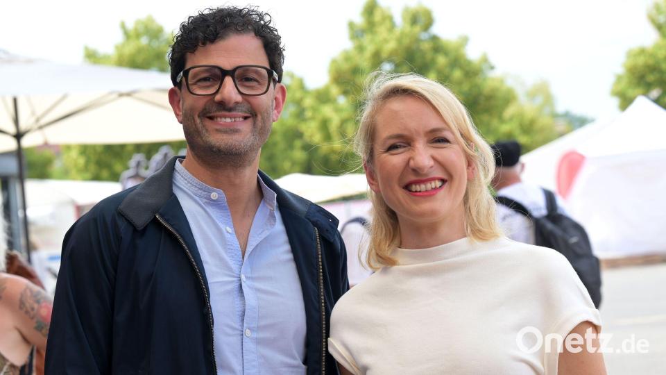 Luigi Pantisano und Ines Schwerdtner sind die neue Linken-Doppelspitze. Bild: Michael Bahlo/dpa