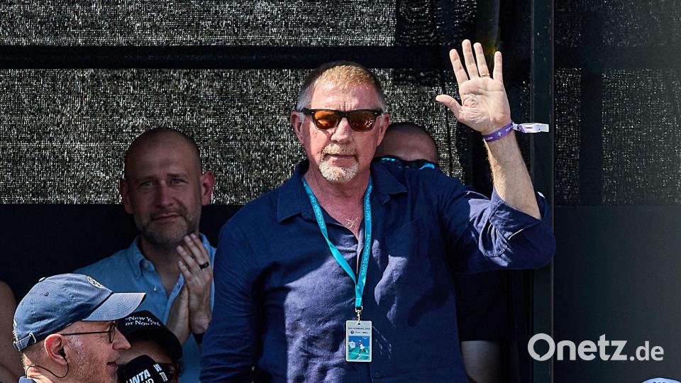 Boris Becker beim Abschied von Angelique Kerber dabei: „Ehre, wem Ehre gebührt“, sagte er. Bild: Mathias Schulz/dpa