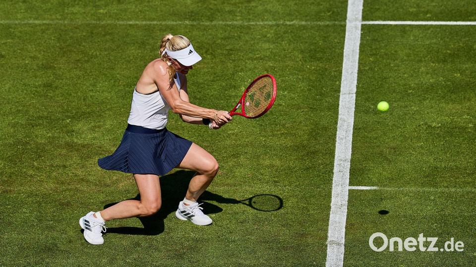 Angelique Kerber gewann ihr Abschiedsspiel, doch das Ergebnis war Nebensache. Bild: Mathias Schulz/dpa