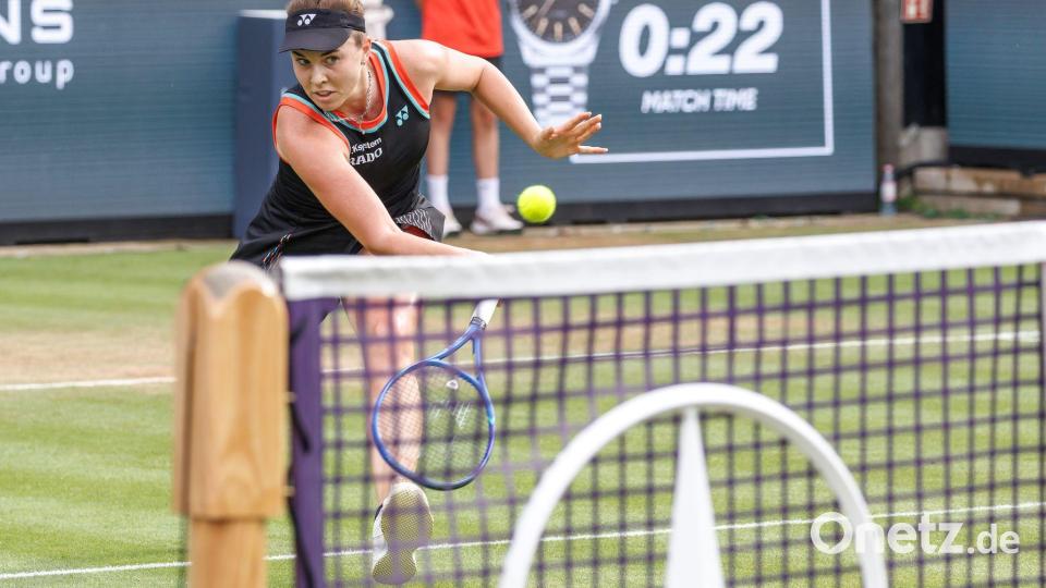 Linda Noskova hat sich in Berlin ihren ersten Einzeltitel gesichert. Bild: Andreas Gora/dpa