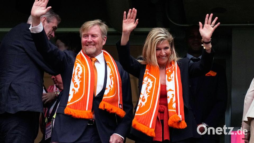 Hatte Grund zur Freude: Das niederländische Königspaar. Bild: Ashley Landis/AP/dpa
