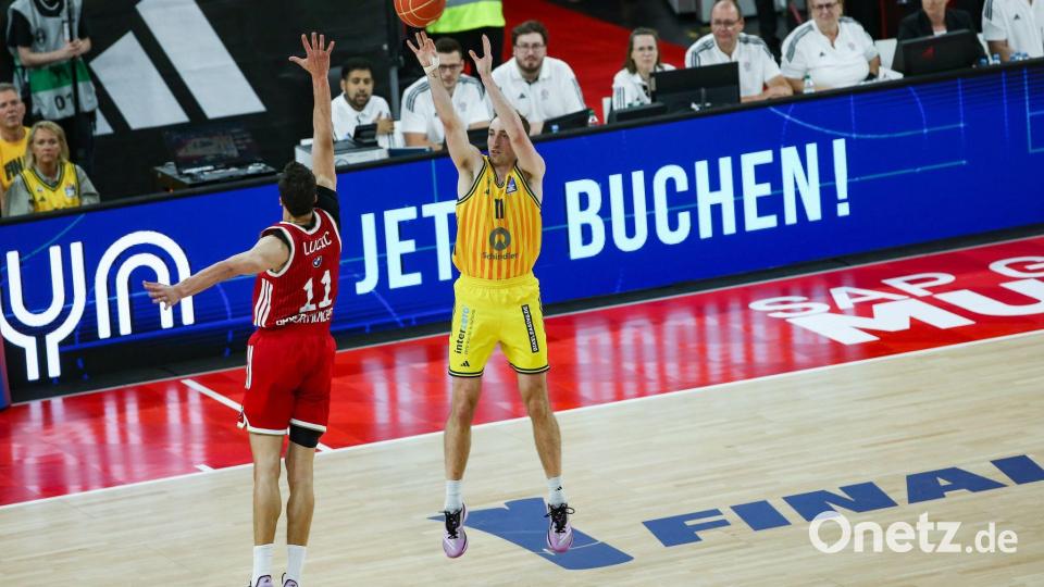 Bayern und Alba stehen sich im finalen Showdown der Basketball-Bundesliga gegenüber. Bild: Matthias Stickel/dpa