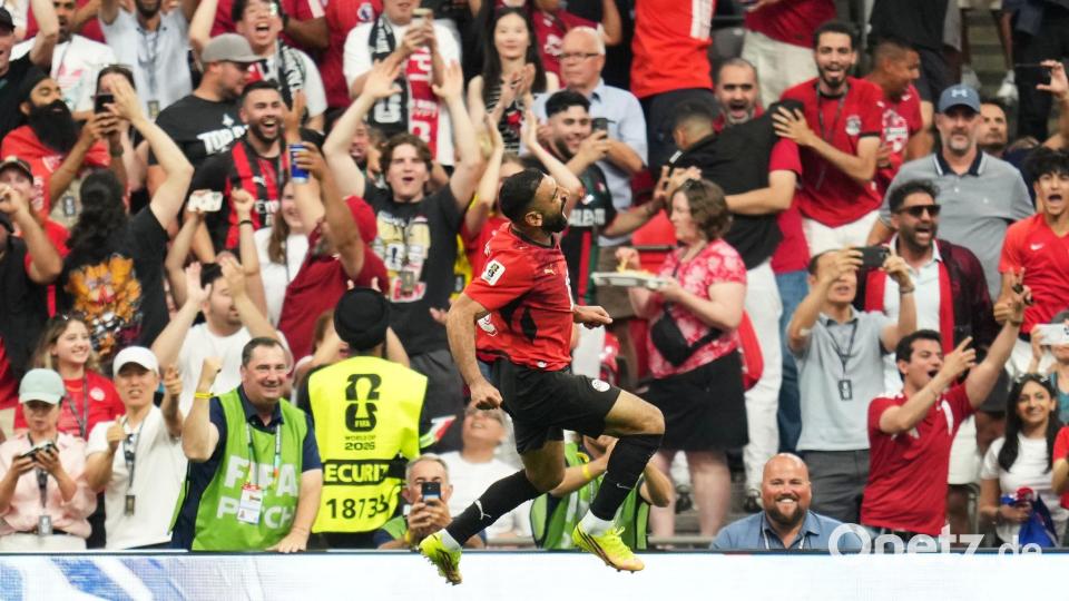 Der Ägypter Mohamed Salah jubelt, nachdem er beim WM-Gruppenspiel gegen Neuseeland das zweite Tor seiner Mannschaft erzielt hat. Bild: Abbie Parr/AP/dpa