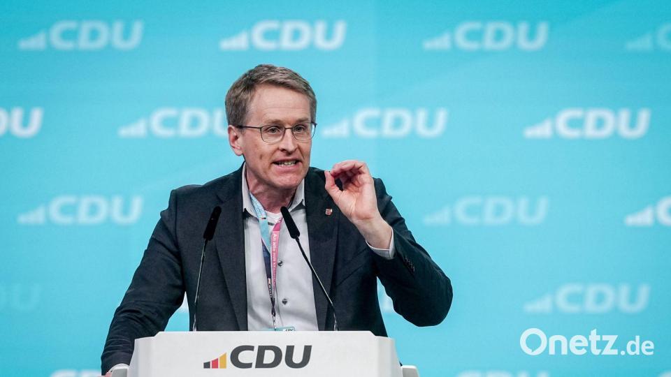 Schleswig-Holsteins Ministerpräsident Daniel Günther (CDU) hat sich kritisch über den neuen Linken-Chef Luigi Pantisano geäußert. (Archivbild) Bild: Kay Nietfeld/dpa