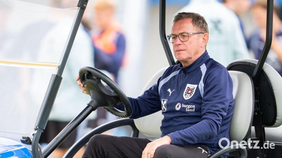Ralf Rangnick zeigt sich in diesen Tagen sehr entspannt - auch noch nach dem Spiel gegen Argentinien? Bild: Georg Hochmuth/APA/dpa