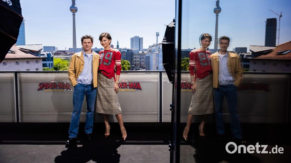 Nicht nur im Film ein Paar: Tom Holland und Zendaya. Bild: Christoph Soeder/dpa