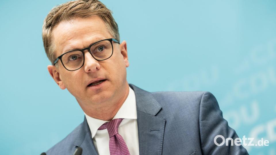 „Die Linke muss jetzt Klarheit schaffen“, fordert CDU-Generalsekretär Carsten Linnemann. (Archivbild) Bild: Michael Kappeler/dpa