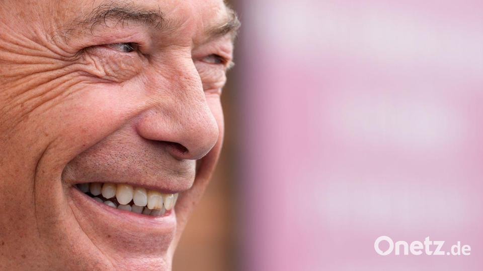 Forderte bereits Neuwahlen: Brexit-Vorkämpfer Nigel Farage. (Archivbild) Bild: Peter Byrne/PA Wire/dpa
