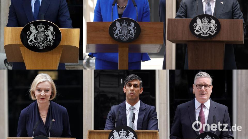 Die Briten erlebten in den vergangenen zehn Jahren bereits sechs Regierungschefs. (Archivbild) Bild: Stefan Rousseau/Aaron Chown/Andr/PA Wire/dpa