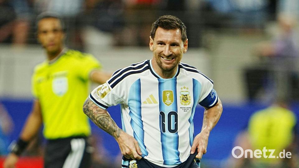 Für Messi lief es gegen Österreich lange unglücklich. Bild: Georg Hochmuth/APA/dpa