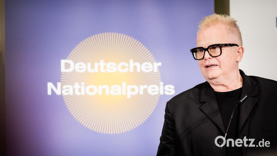 Herbert Grönemeyer wurde mit dem Deutschen Nationalpreis ausgezeichnet. Bild: Christoph Soeder/dpa