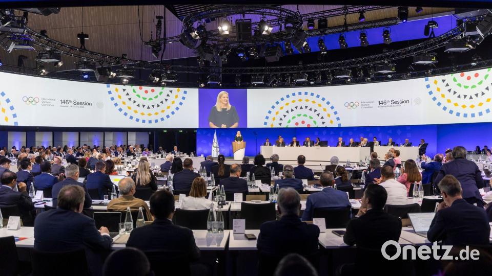 Ohne Gegenstimmen wurde das neue Olympia-Vergabeververfahren vom IOC beschlossen. Bild: Cyril Zingaro/KEYSTONE/dpa